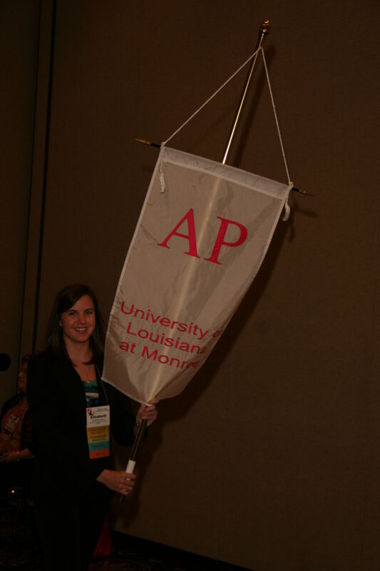 Alpha Rho Chapter Flag in Convention Parade Photograph 1, July 2006 (Image)