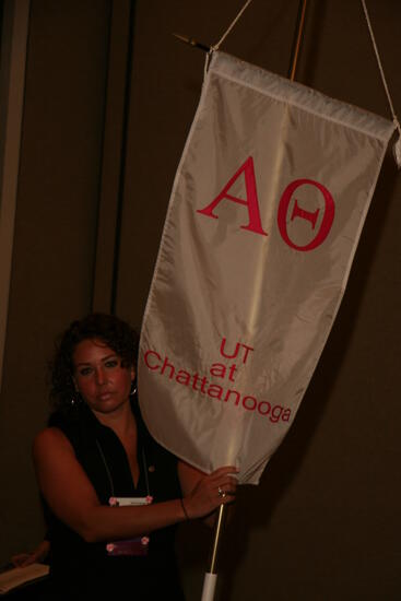 Alpha Theta Chapter Flag in Convention Parade Photograph, July 2006 (image)