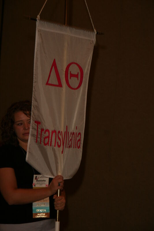 Delta Theta Chapter Flag in Convention Parade Photograph, July 2006 (Image)