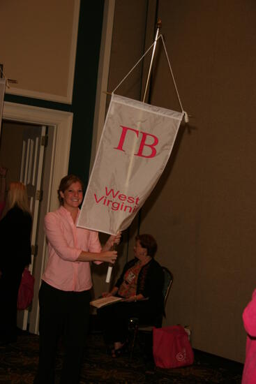 Gamma Beta Chapter Flag in Convention Parade Photograph, July 2006 (image)