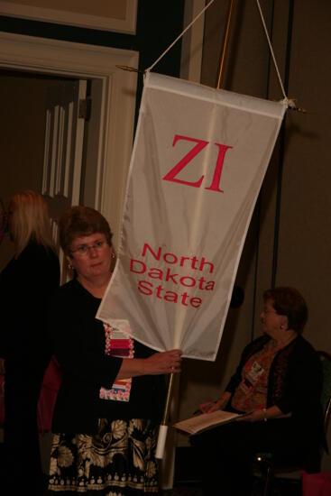 Zeta Iota Chapter Flag in Convention Parade Photograph 1, July 2006 (image)