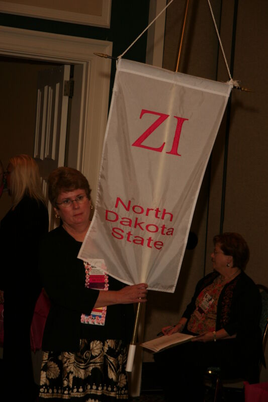 Zeta Iota Chapter Flag in Convention Parade Photograph 1, July 2006 (Image)