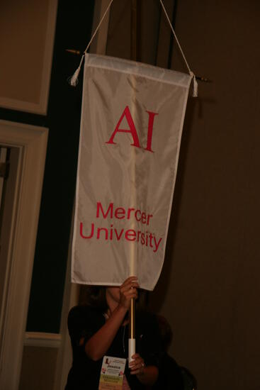 Alpha Iota Chapter Flag in Convention Parade Photograph 1, July 2006 (image)