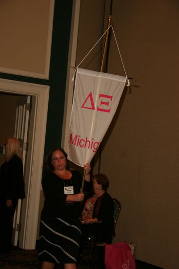 Delta Xi Chapter Flag in Convention Parade Photograph 1, July 2006 (image)