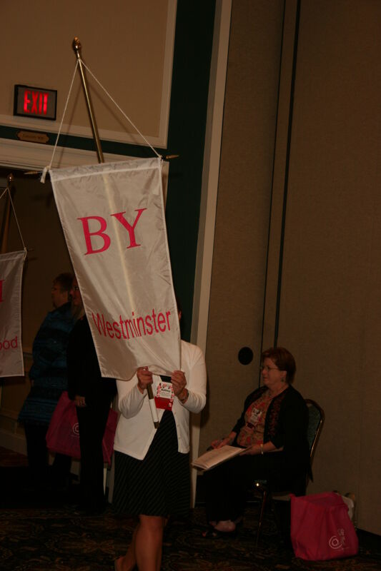Beta Upsilon Chapter Flag in Convention Parade Photograph 1, July 2006 (Image)