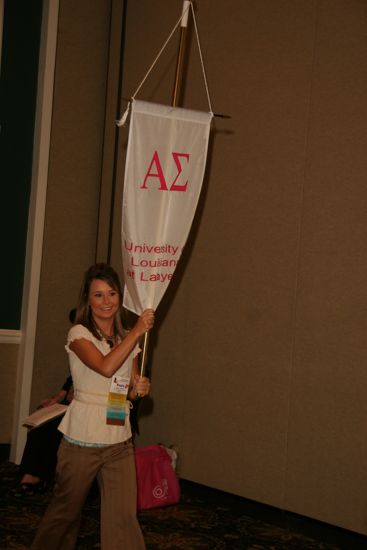 Alpha Sigma Chapter Flag in Convention Parade Photograph 1, July 2006 (image)