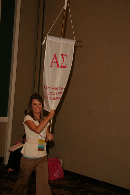 Alpha Sigma Chapter Flag in Convention Parade Photograph 1, July 2006 (Image)