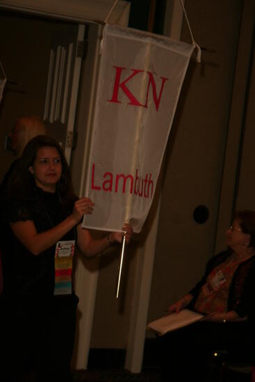 Kappa Nu Chapter Flag in Convention Parade Photograph 1, July 2006 (image)