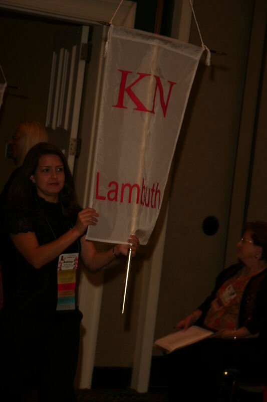 Kappa Nu Chapter Flag in Convention Parade Photograph 1, July 2006 (Image)