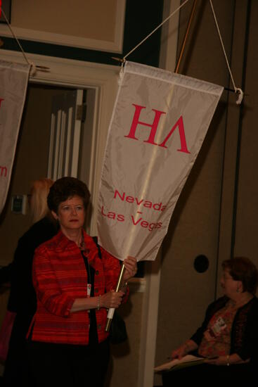 Eta Lambda Chapter Flag in Convention Parade Photograph 1, July 2006 (image)