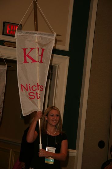 Kappa Eta Chapter Flag in Convention Parade Photograph 1, July 2006 (image)