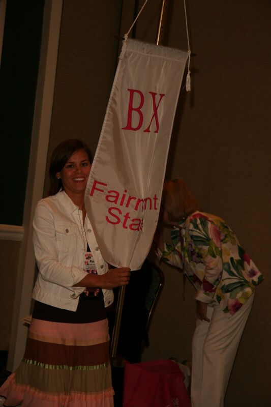 Beta Chi Chapter Flag in Convention Parade Photograph 1, July 2006 (Image)