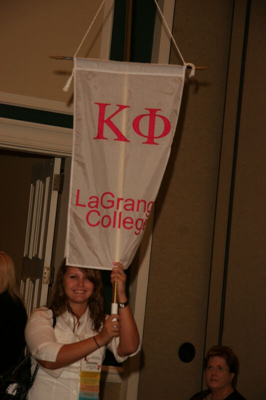 Kappa Phi Chapter Flag in Convention Parade Photograph 1, July 2006 (Image)