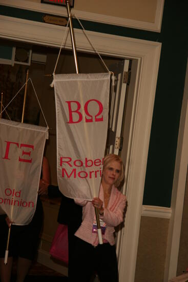 Beta Omega Chapter Flag in Convention Parade Photograph 1, July 2006 (image)