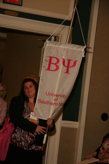 Beta Psi Chapter Flag in Convention Parade Photograph 1, July 2006 (image)