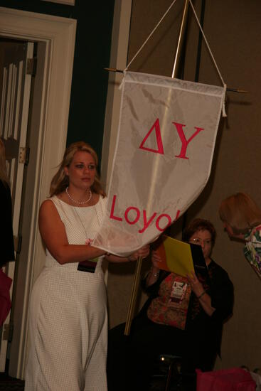 Delta Upsilon Chapter Flag in Convention Parade Photograph 1, July 2006 (image)