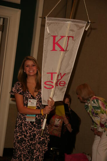 Kappa Gamma Chapter Flag in Convention Parade Photograph 1, July 2006 (image)