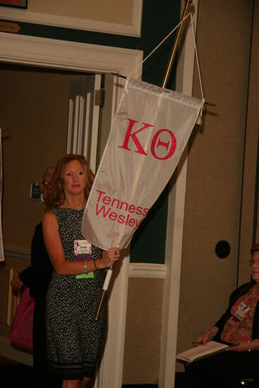 Kappa Theta Chapter Flag in Convention Parade Photograph 1, July 2006 (image)