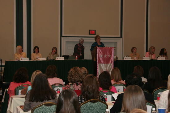 Kathy Williams Speaking at Convention Parade of Flags Photograph, July 2006 (image)