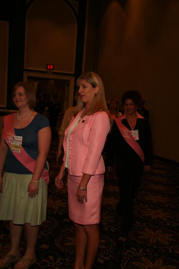 Andie Kash and Page in Convention Parade of Flags Photograph 1, July 2006 (image)