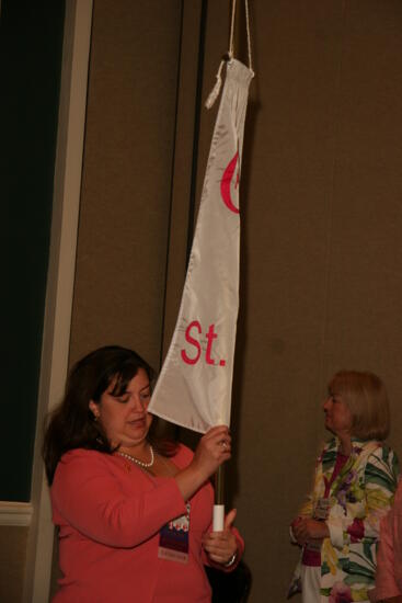 Theta Eta Chapter Flag in Convention Parade Photograph 1, July 2006 (image)