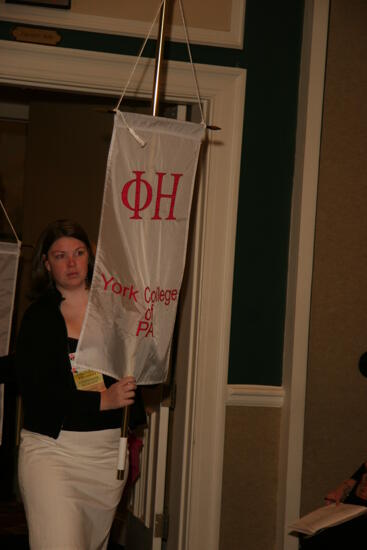 Phi Eta Chapter Flag in Convention Parade Photograph 1, July 2006 (image)