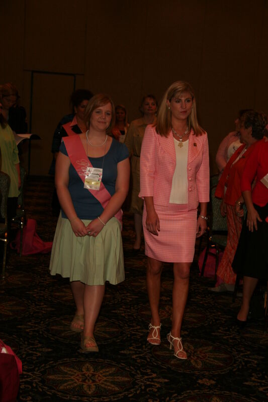 Andie Kash and Page in Convention Parade of Flags Photograph 2, July 2006 (Image)