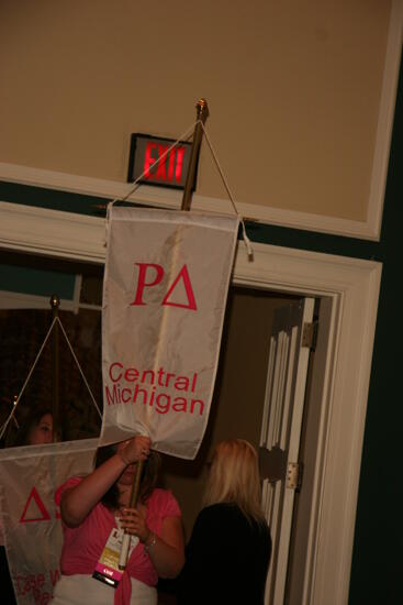 Rho Delta Chapter Flag in Convention Parade Photograph 1, July 2006 (image)