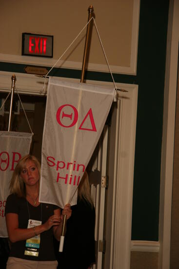 Theta Delta Chapter Flag in Convention Parade Photograph 1, July 2006 (image)