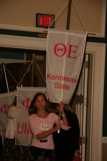 Theta Epsilon Chapter Flag in Convention Parade Photograph 1, July 2006 (image)