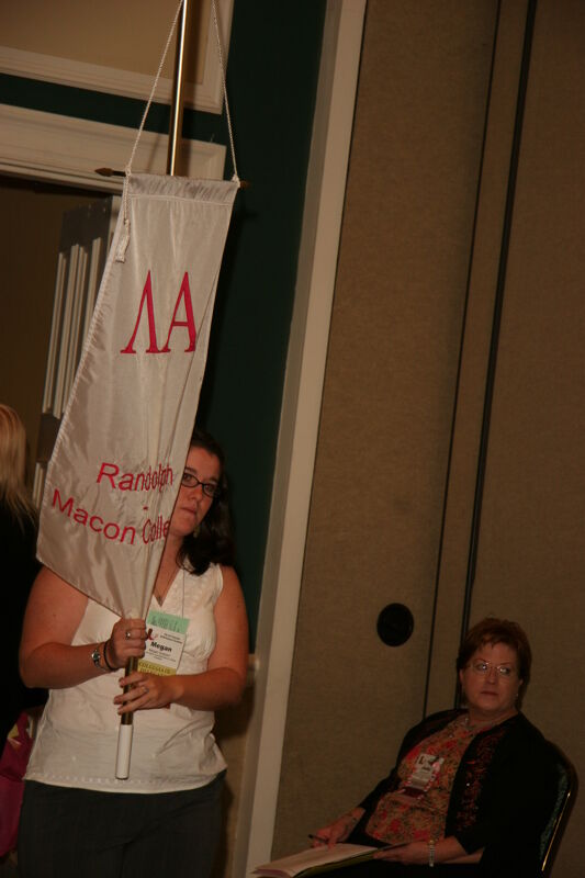 Lambda Alpha Chapter Flag in Convention Parade Photograph 1, July 2006 (Image)