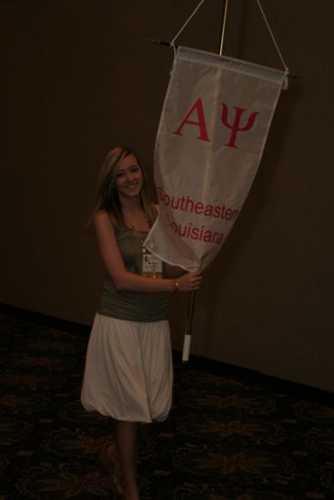 Alpha Psi Chapter Flag in Convention Parade Photograph 2, July 2006 (image)