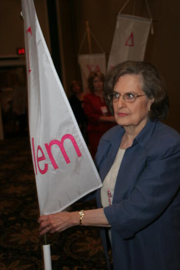 Joan Wallem in Convention Parade of Flags Photograph, July 2006 (image)