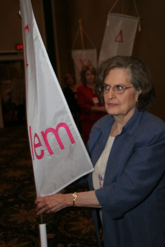 Joan Wallem in Convention Parade of Flags Photograph, July 2006 (Image)