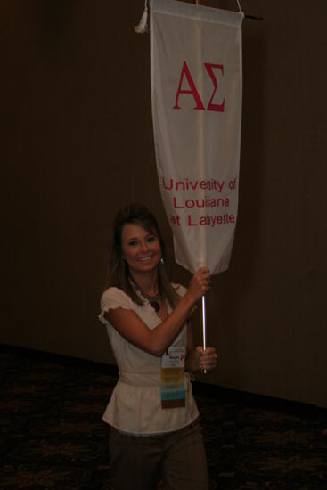 Alpha Sigma Chapter Flag in Convention Parade Photograph 2, July 2006 (image)