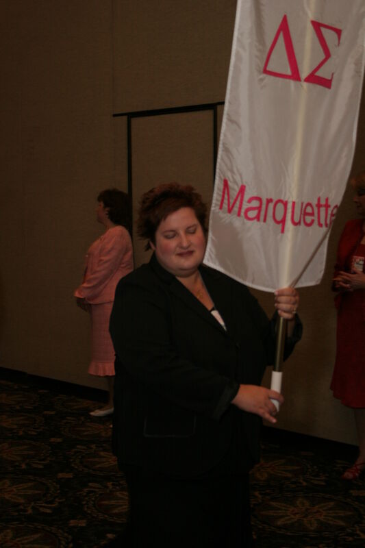 Delta Sigma Chapter Flag in Convention Parade Photograph 3, July 2006 (Image)