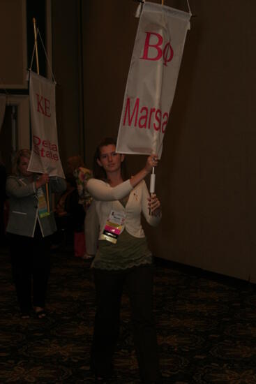 Beta Phi Chapter Flag in Convention Parade Photograph 2, July 2006 (image)