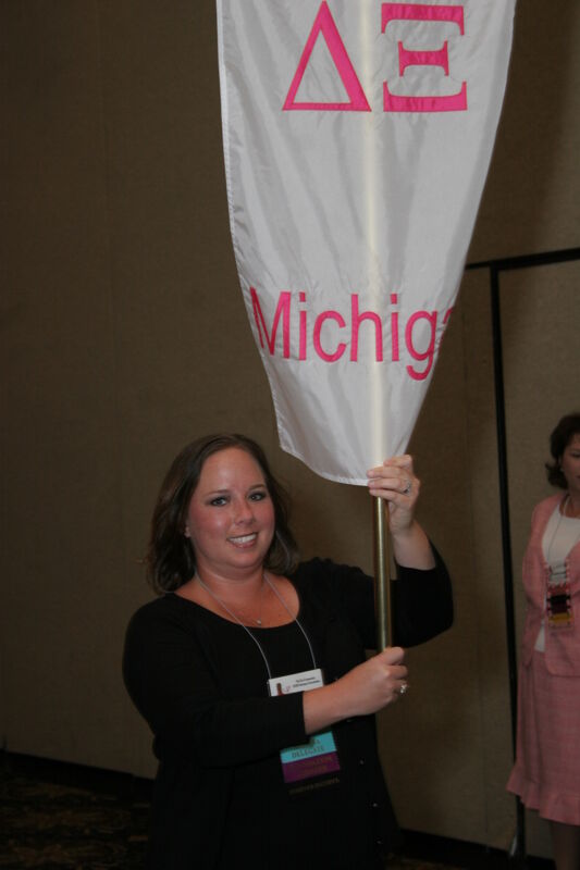 Delta Xi Chapter Flag in Convention Parade Photograph 2, July 2006 (Image)