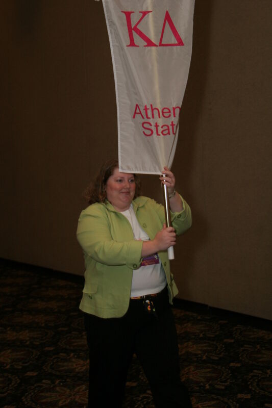 Kappa Delta Chapter Flag in Convention Parade Photograph 2, July 2006 (Image)