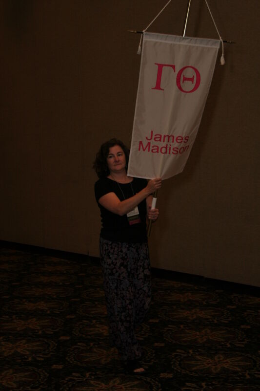 Gamma Theta Chapter Flag in Convention Parade Photograph 2, July 2006 (Image)