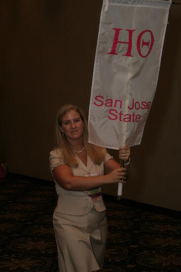 Eta Theta Chapter Flag in Convention Parade Photograph 2, July 2006 (image)