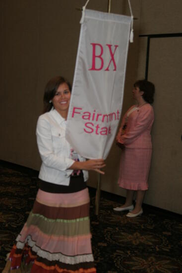 Beta Chi Chapter Flag in Convention Parade Photograph 2, July 2006 (image)