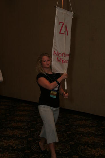 Zeta Lambda Chapter Flag in Convention Parade Photograph 2, July 2006 (image)