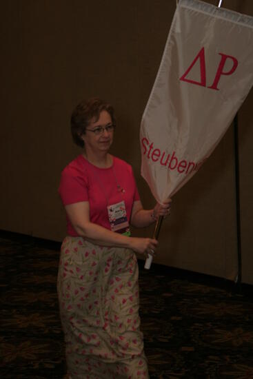 Delta Rho Chapter Flag in Convention Parade Photograph 2, July 2006 (image)