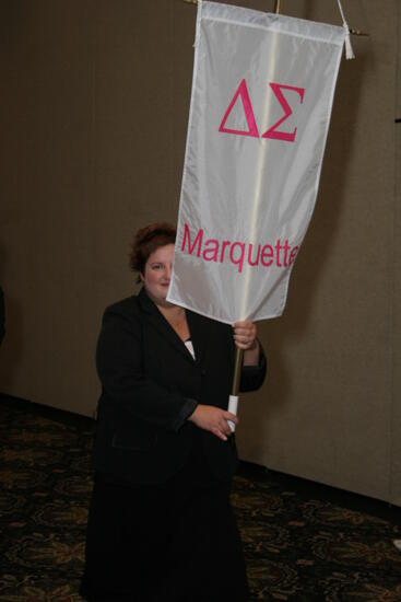 Delta Sigma Chapter Flag in Convention Parade Photograph 2, July 2006 (image)