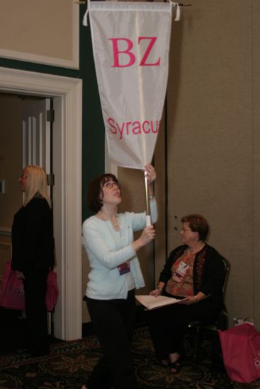 Beta Zeta Chapter Flag in Convention Parade Photograph 2, July 2006 (image)