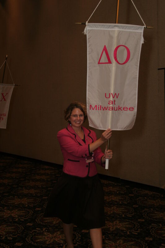 Delta Omicron Chapter Flag in Convention Parade Photograph 2, July 2006 (Image)