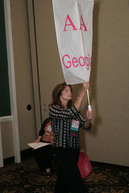 July 2006 Alpha Alpha Chapter Flag in Convention Parade Photograph Image