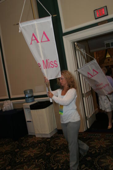 Alpha Delta Chapter Flag in Convention Parade Photograph 2, July 2006 (image)