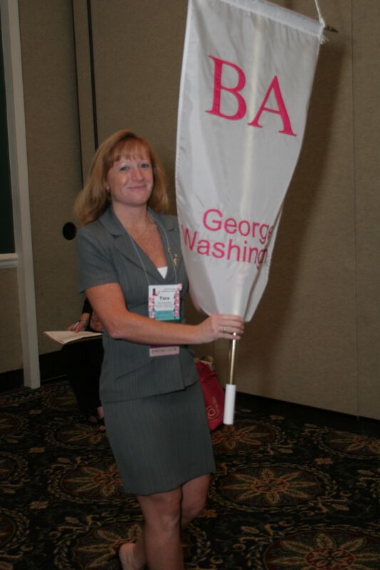 Beta Alpha Chapter Flag in Convention Parade Photograph 2, July 2006 (Image)